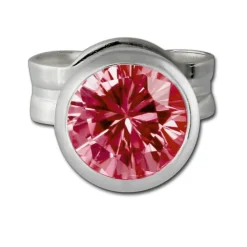 SilberDream Ohrring Zirkonia rubinrot 4mm 925 Silber Ohrstecker SDO5534P