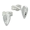 SilberDream Ohrringe Blatt 925 Sterling Silber Ohrstecker SDO534