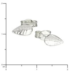 SilberDream Ohrringe Blatt 925 Sterling Silber Ohrstecker SDO534