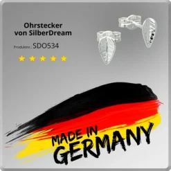 SilberDream Ohrringe Blatt 925 Sterling Silber Ohrstecker SDO534