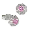 SilberDream Ohrringe Blümchen Zirkonia rosa 925er Ohrstecker SDO5903A
