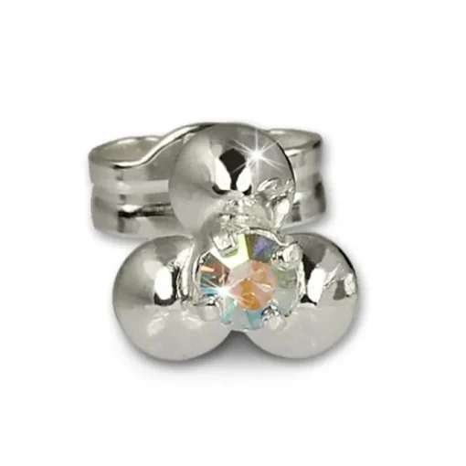 SilberDream Ohrringe Blümchen kristall 925 Silber Ohrstecker SDO530F