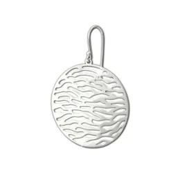 SilberDream Ohrringe Circle glänzend 925er Silber Damen Ohrhänger SDO8814J