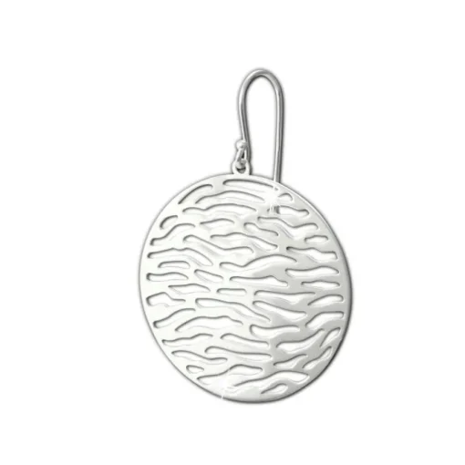 SilberDream Ohrringe Circle glänzend 925er Silber Damen Ohrhänger SDO8814J