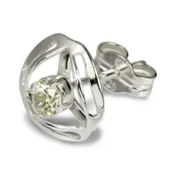 SilberDream Ohrringe Design Zirkonia weiß 925 Silber SDO528W