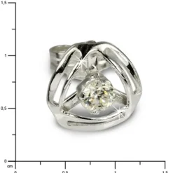 SilberDream Ohrringe Design Zirkonia weiß 925 Silber SDO528W