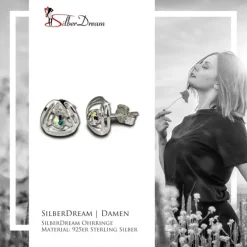 SilberDream Ohrringe Design Zirkonia kristall 925 Silber SDO528F