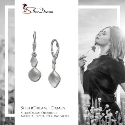 SilberDream Ohrringe Diamont Cut 925 Silber Damen Ohrhänger SDO351M