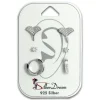 SilberDream Ohrringe 3er Set Ginkgo, Zirkonia, Creole Zirkonia 925er SDS612WJ