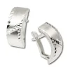 SilberDream Ohrringe gewölbt diamantiert 925 Silber Ohrstecker SDO316