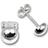 SilberDream Ohrringe Halbkugel 6mm glanz 925 Silber Ohrstecker SDO5556