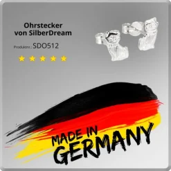 SilberDream Ohrringe Katze 925 Sterling Silber Ohrstecker SDO512