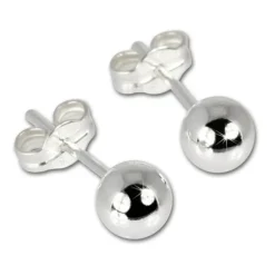 SilberDream Ohrringe Kugel 925 Sterling Silber Ohrstecker SDO515