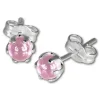 SilberDream Ohrringe Kugel rosa 925 Sterling Silber Ohrstecker SDO533A