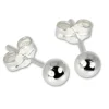 SilberDream Ohrringe Kugel klein 925 Sterling Silber Ohrstecker SDO527