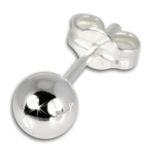 SilberDream Ohrringe Kugel 925 Sterling Silber Ohrstecker SDO515