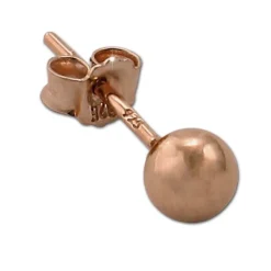 SilberDream Ohrringe Kugel 925 Sterling Silber rose Ohrstecker SDO597E5S