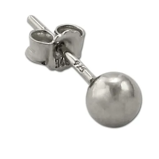 SilberDream Ohrringe Kugel 925 Sterling Silber Ohrstecker SDO597J5S
