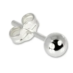 SilberDream Ohrringe Kugel klein 925 Sterling Silber Ohrstecker SDO527