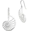 SilberDream Ohrringe Nautilus Muschel 925er Silber Damen Ohrhänger SDO8818J
