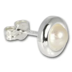 SilberDream Ohrringe Perle 925 Sterling Silber Ohrstecker SDO500