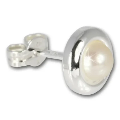 SilberDream Ohrringe Perle 925 Sterling Silber Ohrstecker SDO500