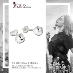 SilberDream Ohrringe Perle 925 Sterling Silber Ohrstecker SDO509