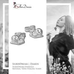 SilberDream Ohrringe Schnecke 925er Silber Ohrstecker SDO557