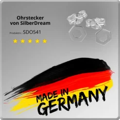 SilberDream Ohrringe Sechseck offen 925er Silber Ohrstecker SDO541