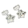 SilberDream Ohrringe Stern Zirkonia weiß 925 Silber SDO513W