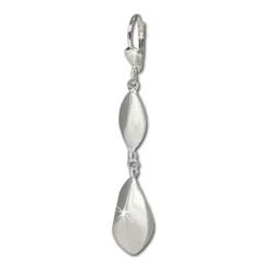 SilberDream Ohrringe Tropfen matt 925 Silber Ohrschmuck SDO346J