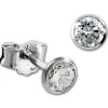 SilberDream Ohrringe Zirkonia weiß 4mm 925 Silber Ohrstecker SDO9204W