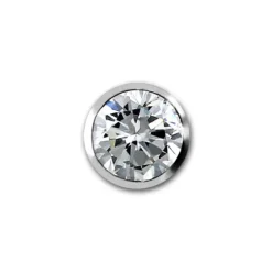 SilberDream Ohrringe Zirkonia weiß 3mm 925 Silber Ohrstecker SDO9203W