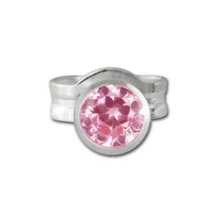 SilberDream Ohrringe Zirkonia rosa 3mm 925 Silber Ohrstecker SDO5533A