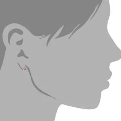 SilberDream Ohrringe Zirkonia rosa 925 Silber Ohrstecker SDO558A