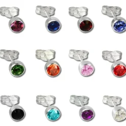 SilberDream Ohrringe Zirkonia pink 925 Silber Ohrstecker SDO503P
