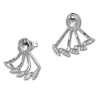 SilberDream Ohrstecker Dangle Ear Cuff Zirkonia weiß 925 Silber Ohrringe GSO438W