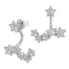 SilberDream Ohrstecker Dangle Ear Cuff Zirkonia Sterne weiß 925 Silber GSO419W