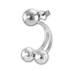 SilberDream Ohrstecker Dangle Ear Cuff Kugeln 925 Silber Damen Ohrringe SDO6709J