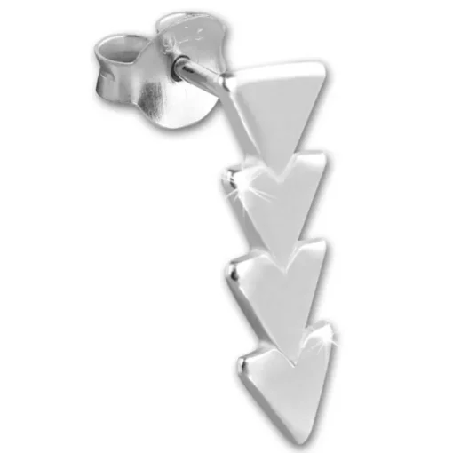 SilberDream Ohrstecker Dreiecke 925 Sterling Silber Damen Ohrrring SDO8218J