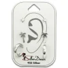 SilberDream Ohrstecker 3er Set Zirkonia, Palme, Creole 925 Ohrring SDS624WJ