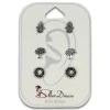SilberDream Ohrstecker 3er Set Talisman 925 Silber Ohrring SDS805