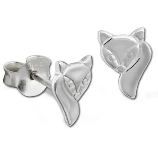 SilberDream Ohrstecker Fuchs 925 Sterling Silber Ohrring SDO8215J