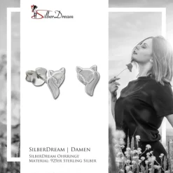 SilberDream Ohrstecker Fuchs 925 Sterling Silber Ohrring SDO8215J