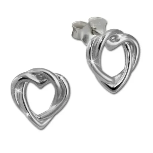 SilberDream Ohrstecker Herz unendlich 925er Silber Damen Ohrringe SDO452J