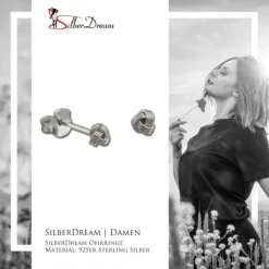 SilberDream Ohrstecker Knoten 925 Sterling Silber Ohrring SDO8214J