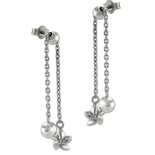 SilberDream Ohrstecker Ohrhänger Blümchen glänzend 925 Silber SDO6714J