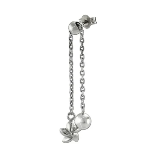 SilberDream Ohrstecker Ohrhänger Blümchen glänzend 925 Silber SDO6714J
