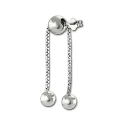 SilberDream Ohrstecker Ohrhänger Kugeln glänzend 925 Silber SDO6715J