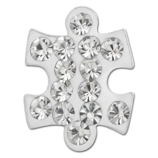 SilberDream Ohrstecker Puzzle Zirkonia weiß 925er Silber Ohrring SDO8033W